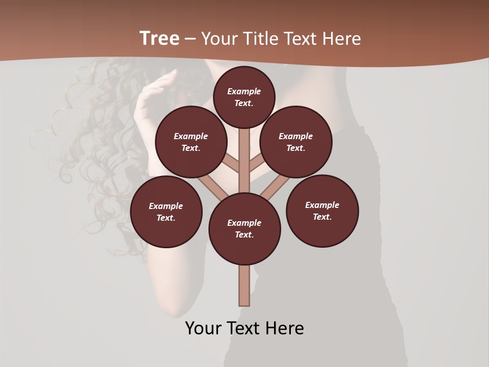 Attractive Girl White PowerPoint Template