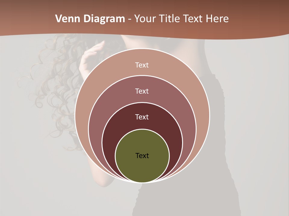 Attractive Girl White PowerPoint Template