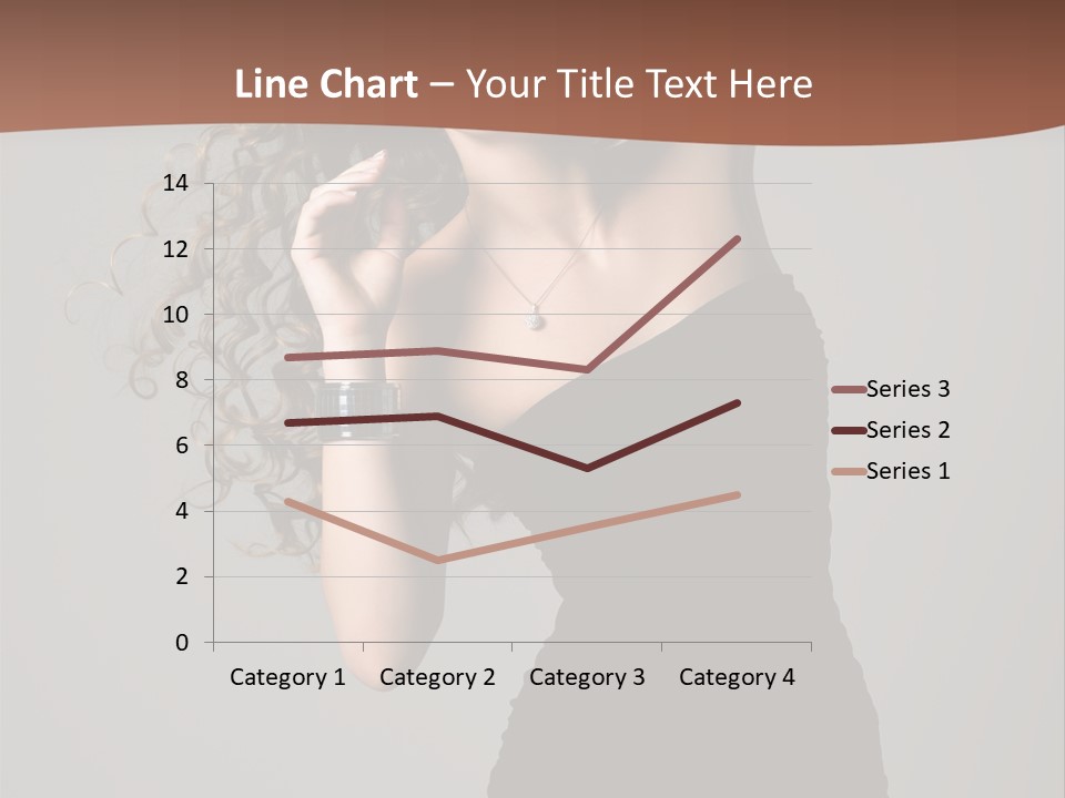 Attractive Girl White PowerPoint Template