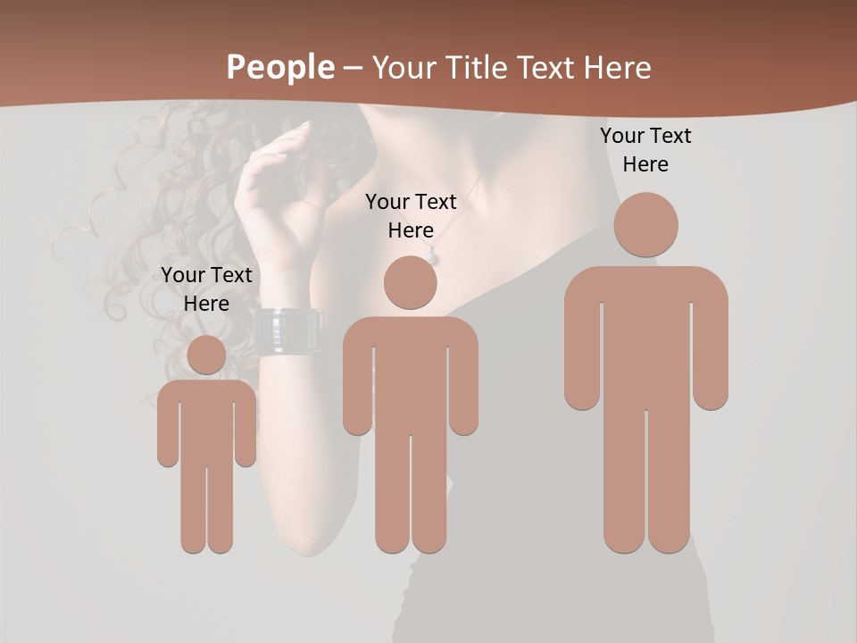 Attractive Girl White PowerPoint Template