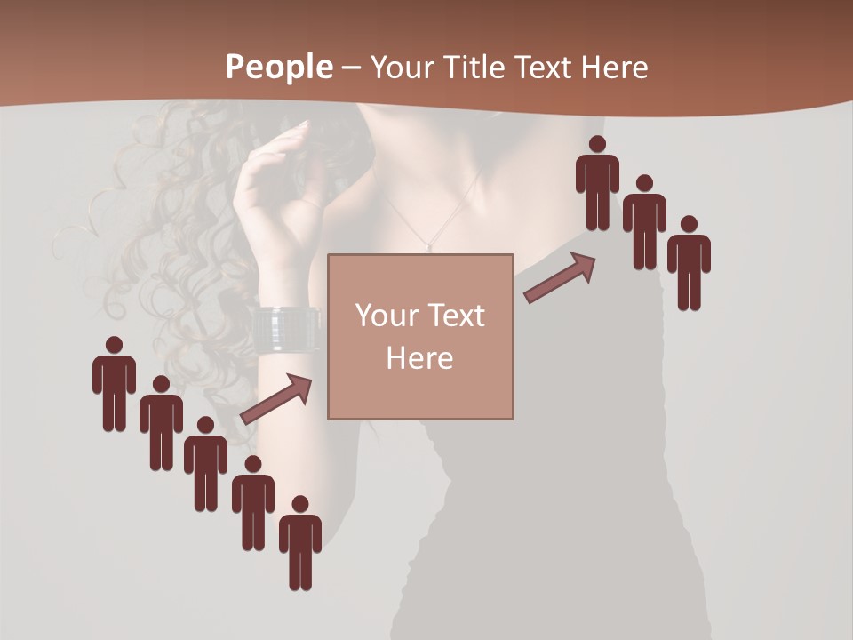 Attractive Girl White PowerPoint Template