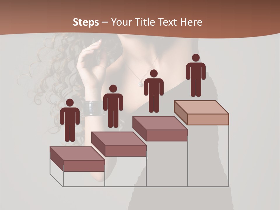 Attractive Girl White PowerPoint Template