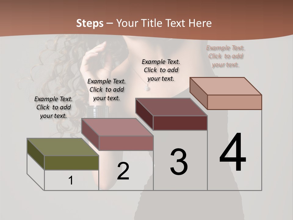 Attractive Girl White PowerPoint Template