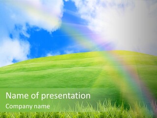 Natural Garden Lawn PowerPoint Template