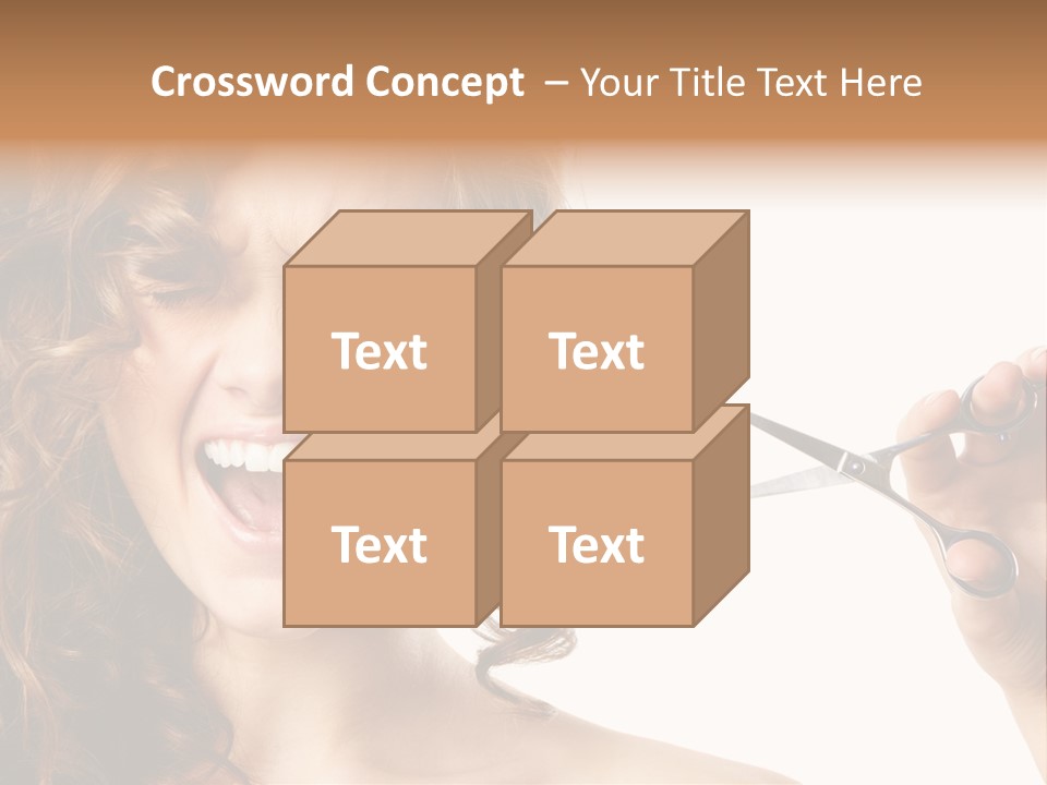 Style Person Screaming PowerPoint Template