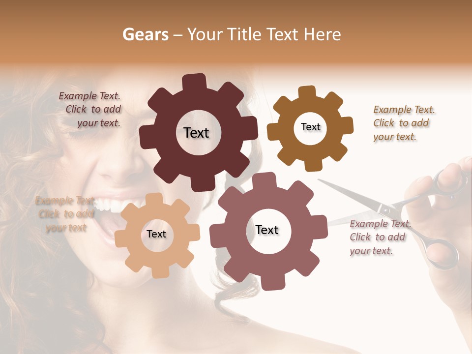 Style Person Screaming PowerPoint Template