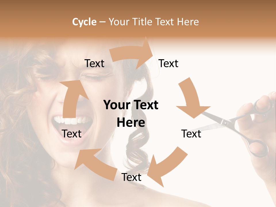 Style Person Screaming PowerPoint Template