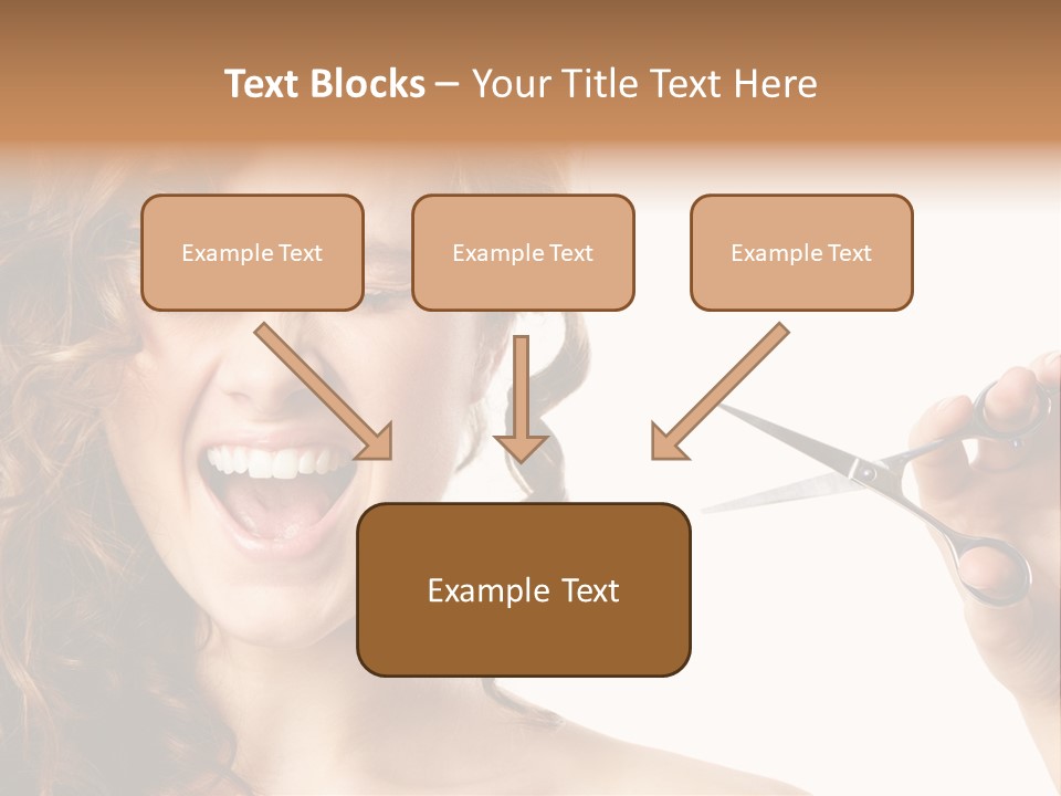 Style Person Screaming PowerPoint Template