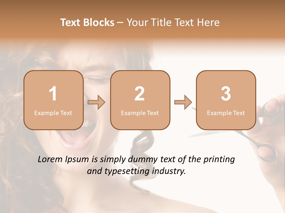 Style Person Screaming PowerPoint Template