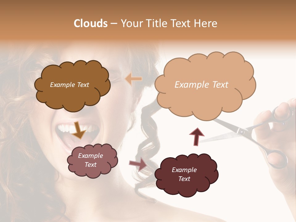Style Person Screaming PowerPoint Template