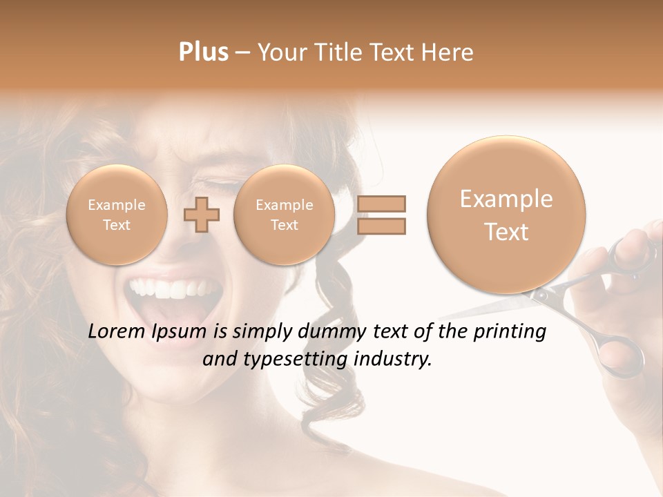 Style Person Screaming PowerPoint Template