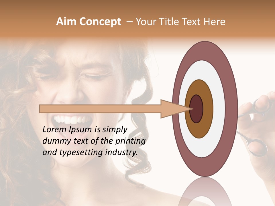 Style Person Screaming PowerPoint Template