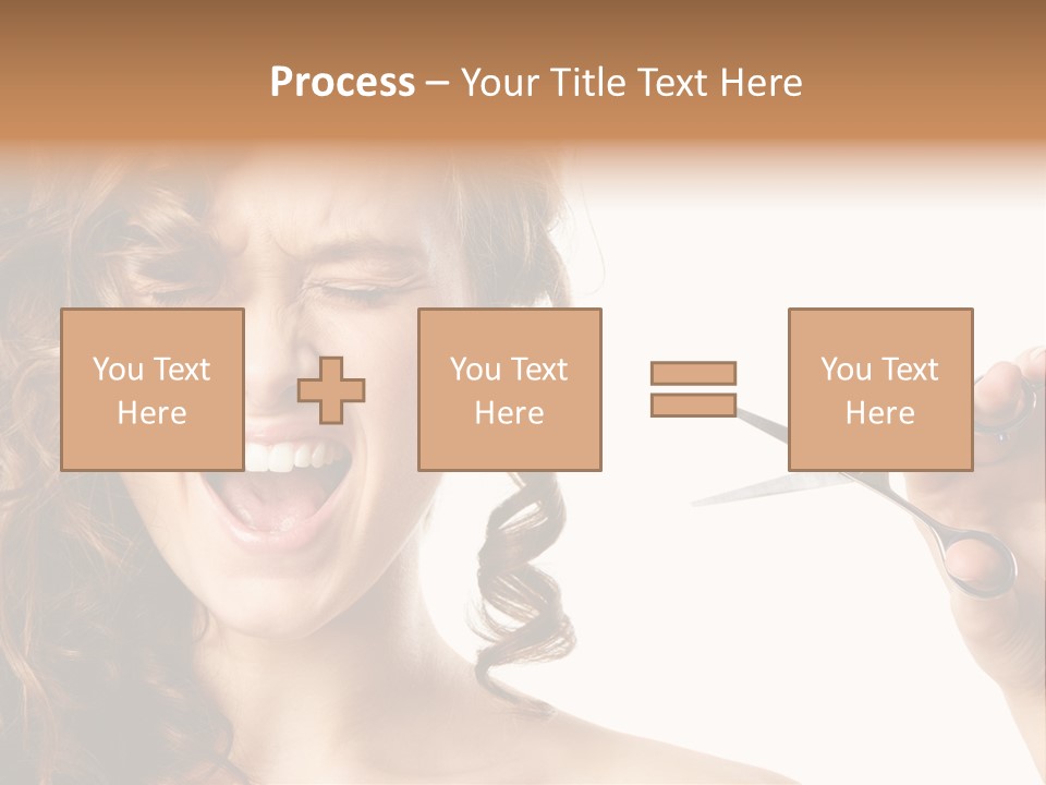 Style Person Screaming PowerPoint Template