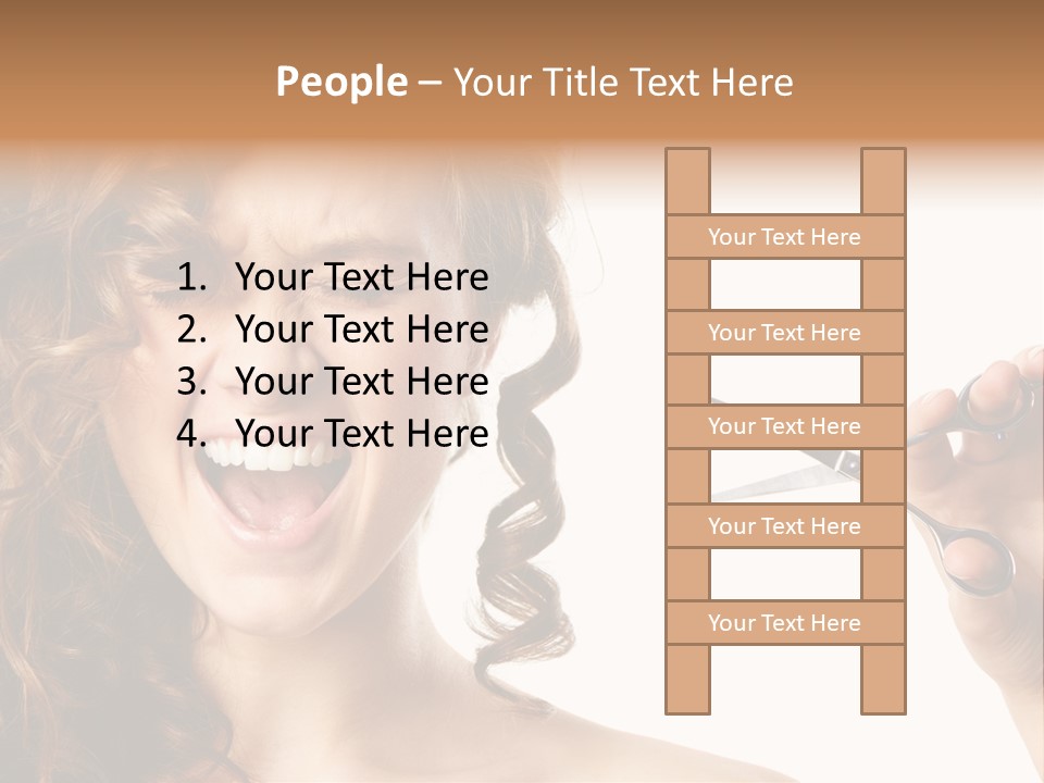 Style Person Screaming PowerPoint Template