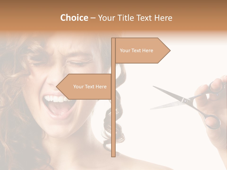 Style Person Screaming PowerPoint Template