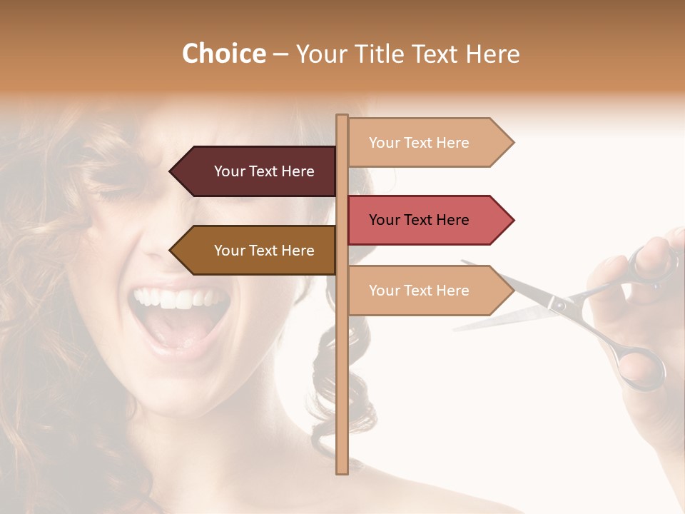 Style Person Screaming PowerPoint Template