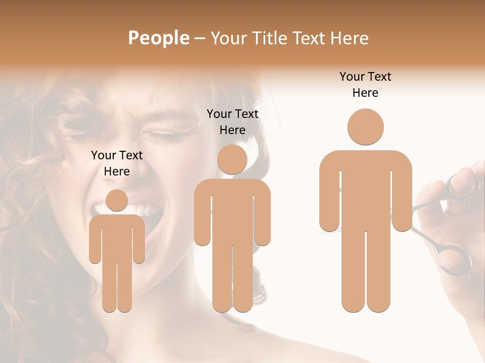 Style Person Screaming PowerPoint Template