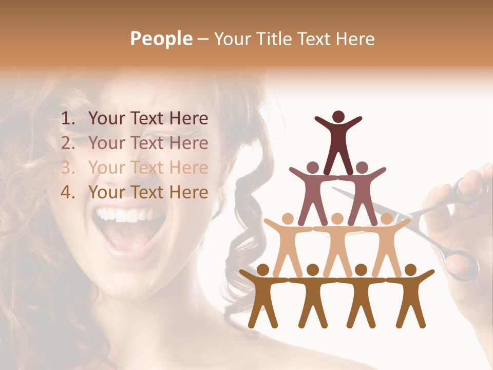 Style Person Screaming PowerPoint Template