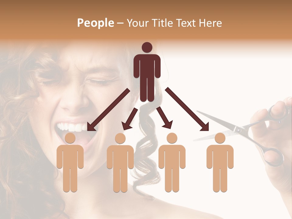 Style Person Screaming PowerPoint Template