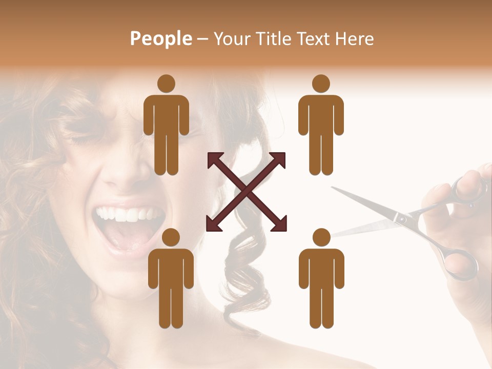 Style Person Screaming PowerPoint Template