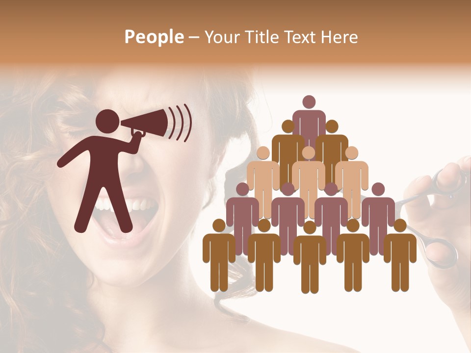Style Person Screaming PowerPoint Template