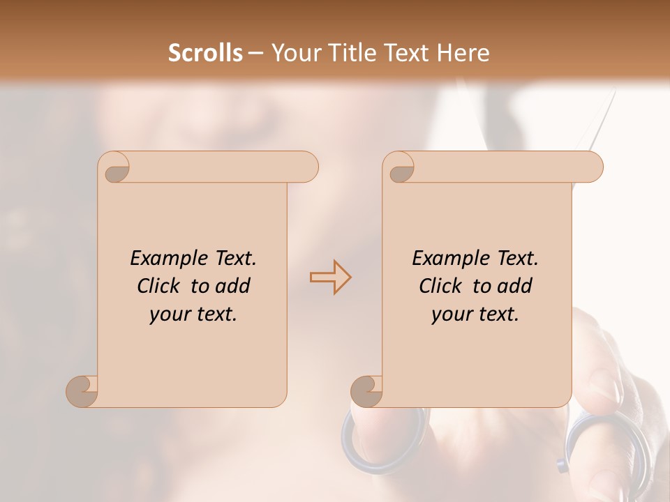 Female Focus Cute PowerPoint Template