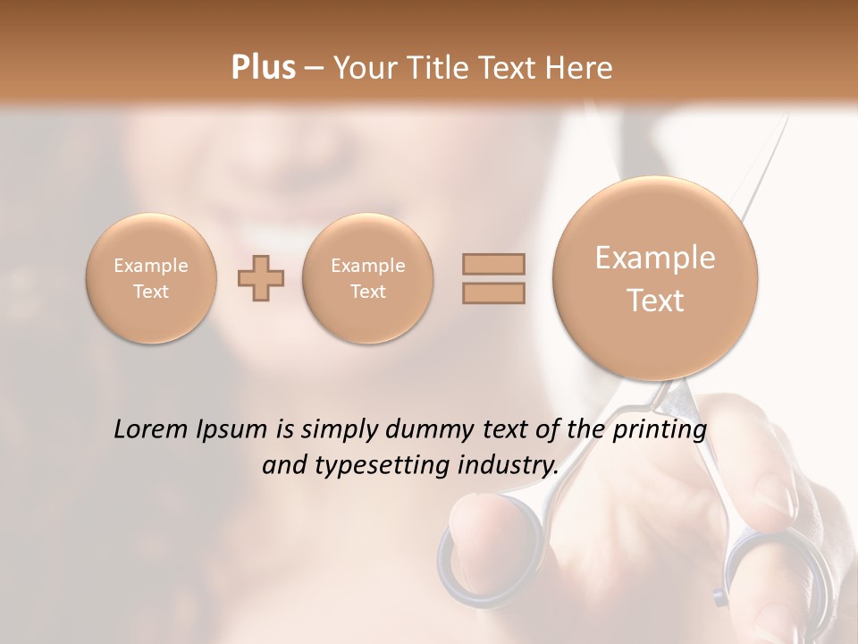 Female Focus Cute PowerPoint Template