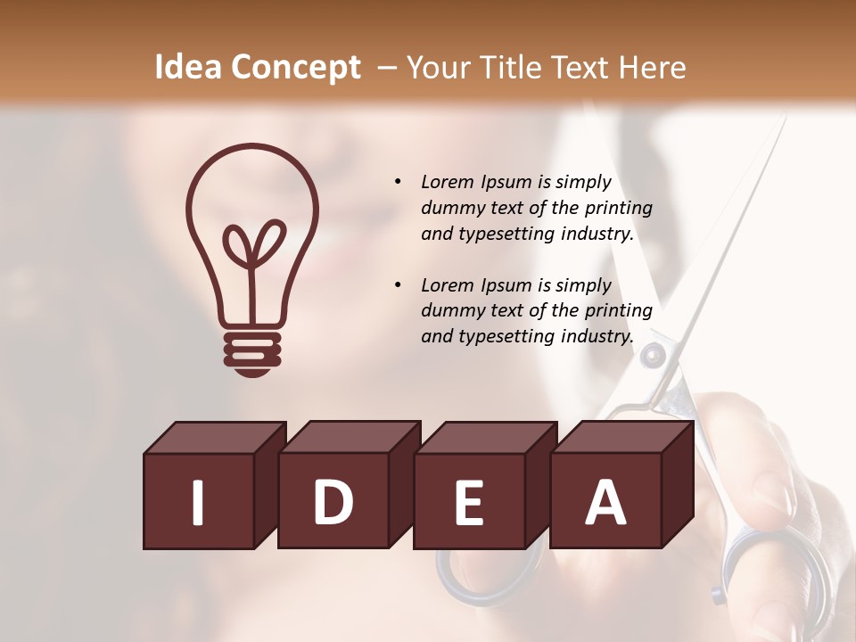 Female Focus Cute PowerPoint Template