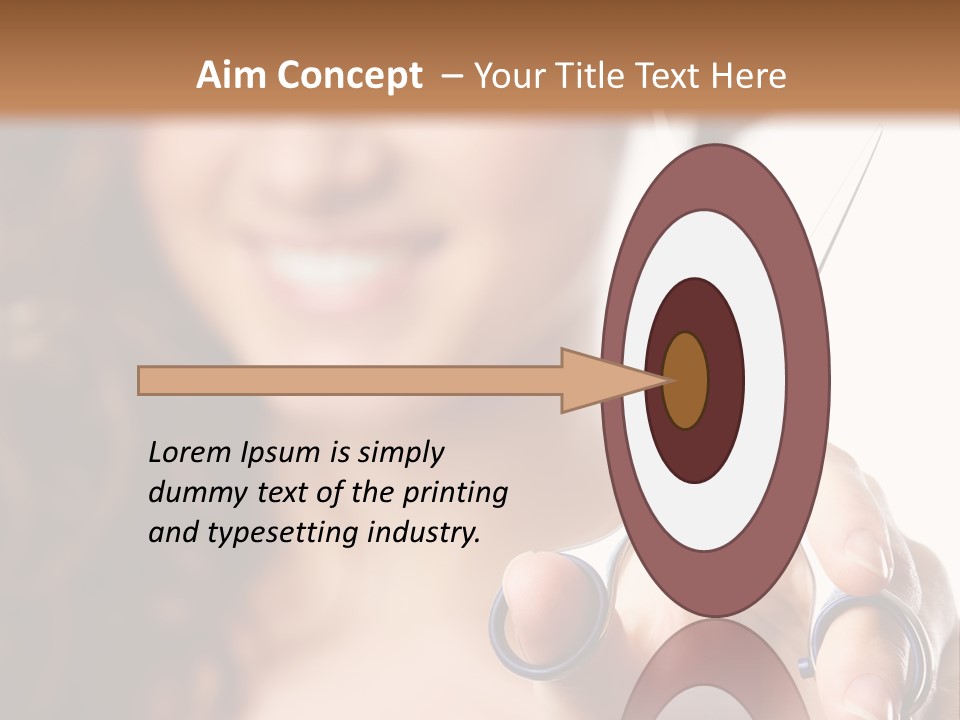 Female Focus Cute PowerPoint Template