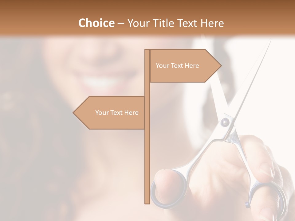 Female Focus Cute PowerPoint Template