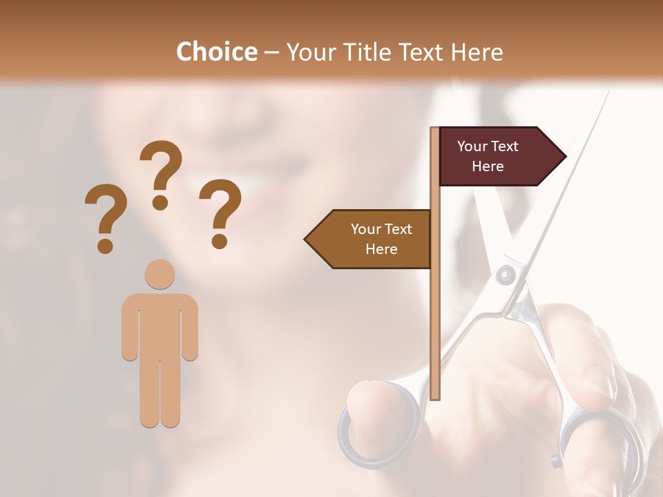 Female Focus Cute PowerPoint Template