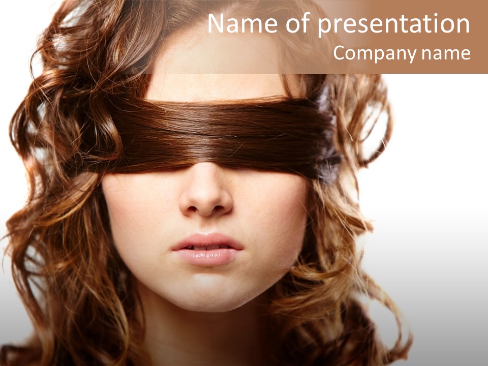 Mouth Blind Secret PowerPoint Template