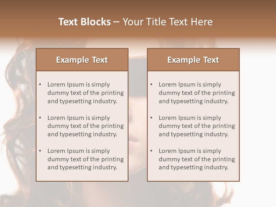 Mouth Blind Secret PowerPoint Template