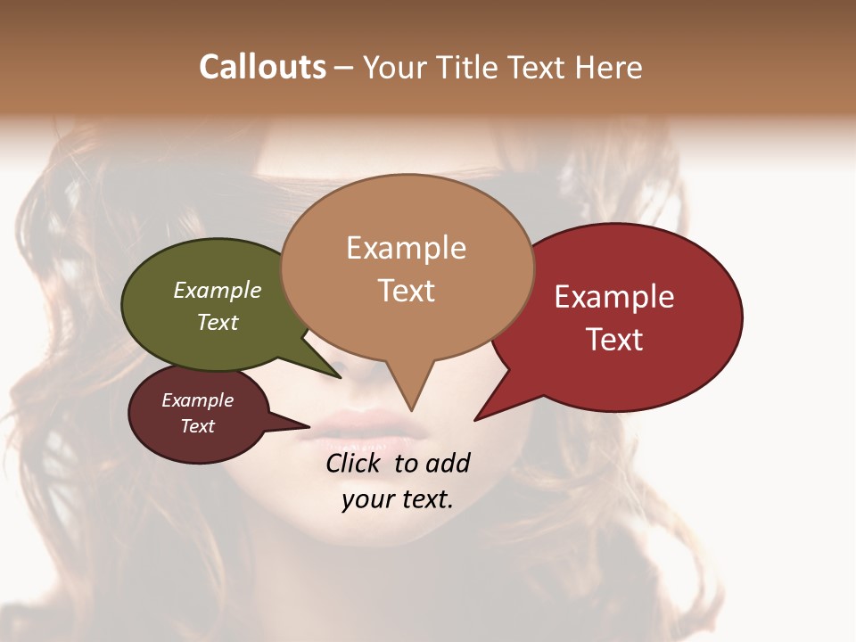 Mouth Blind Secret PowerPoint Template