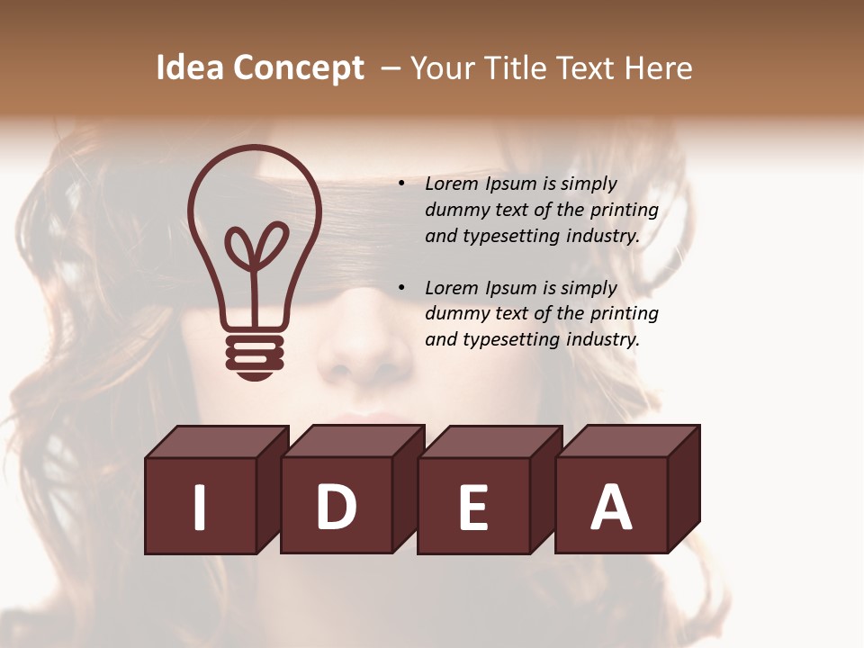 Mouth Blind Secret PowerPoint Template