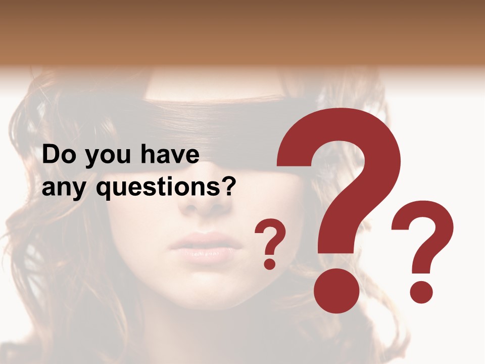 Mouth Blind Secret PowerPoint Template