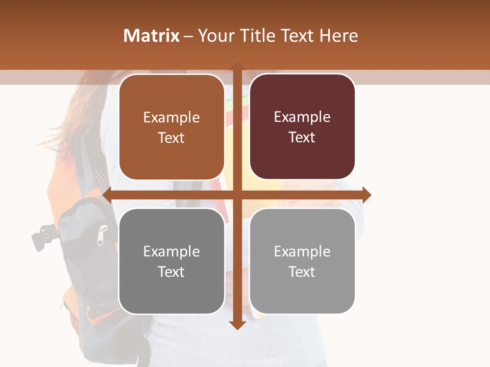 Teenager College Lady PowerPoint Template