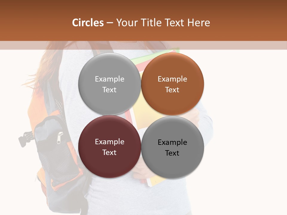 Teenager College Lady PowerPoint Template