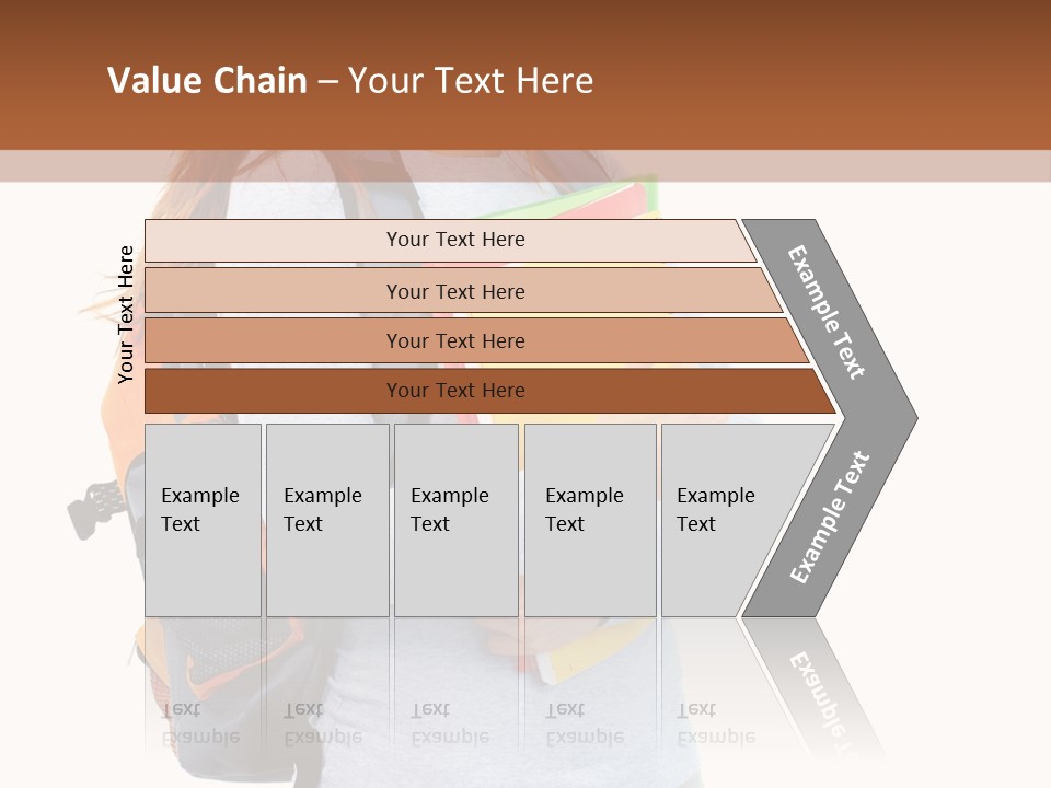 Teenager College Lady PowerPoint Template