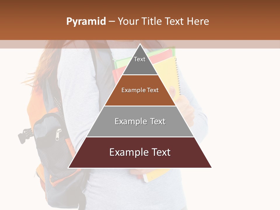 Teenager College Lady PowerPoint Template