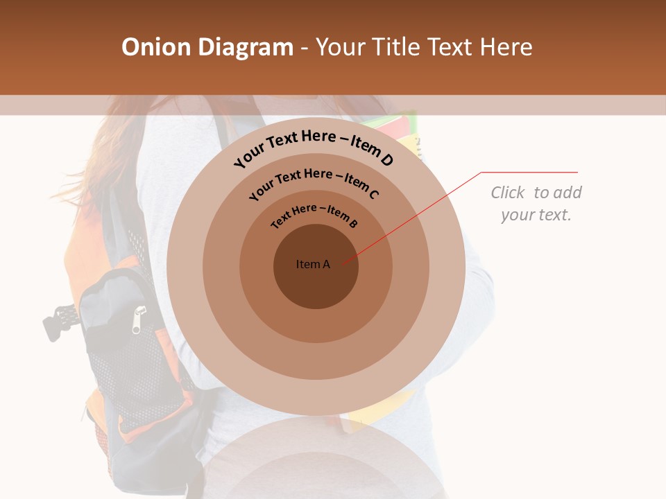 Teenager College Lady PowerPoint Template