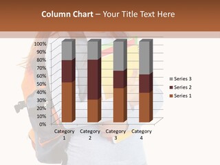 Teenager College Lady PowerPoint Template