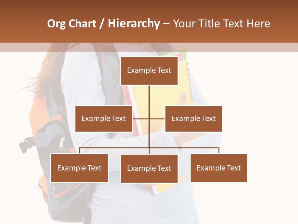 Teenager College Lady PowerPoint Template