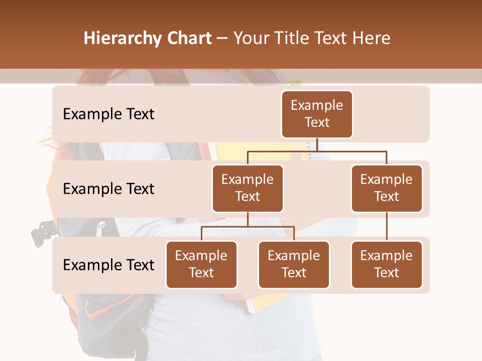 Teenager College Lady PowerPoint Template
