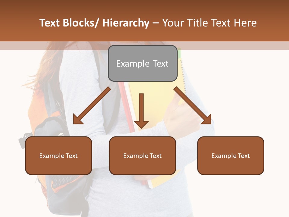 Teenager College Lady PowerPoint Template