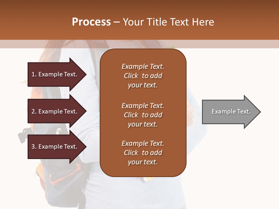 Teenager College Lady PowerPoint Template