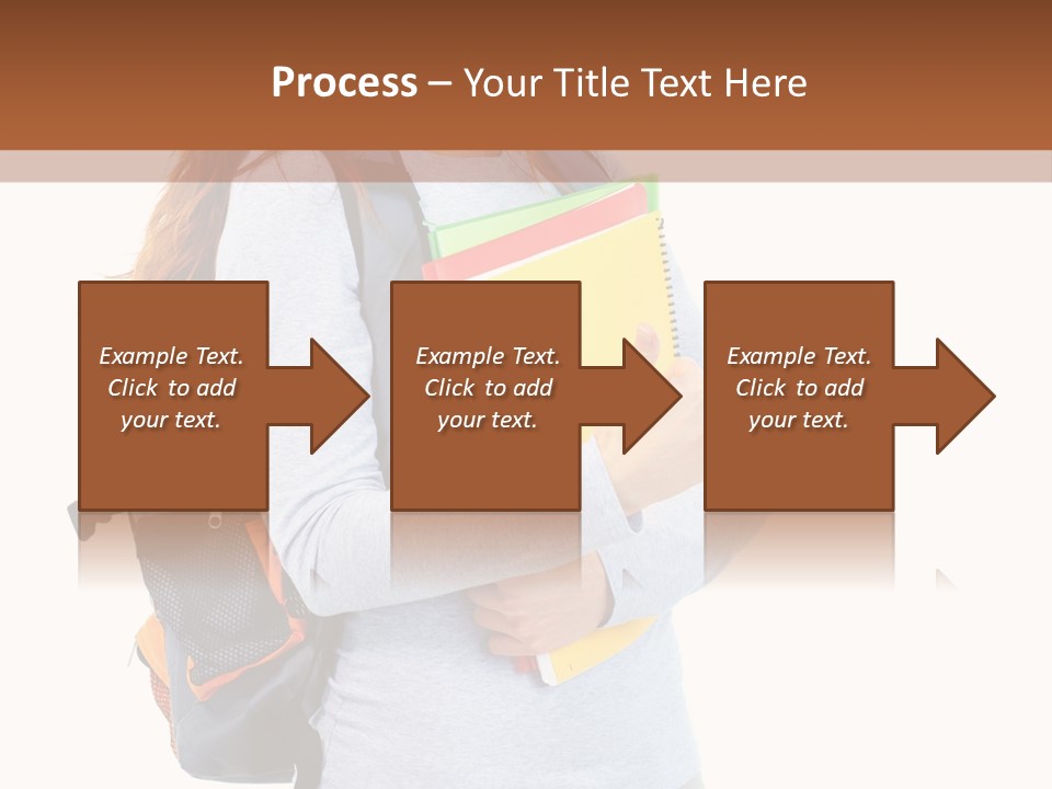 Teenager College Lady PowerPoint Template