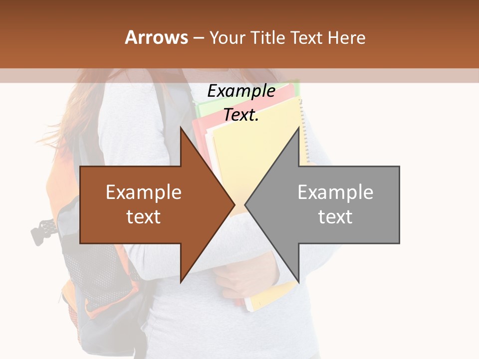 Teenager College Lady PowerPoint Template