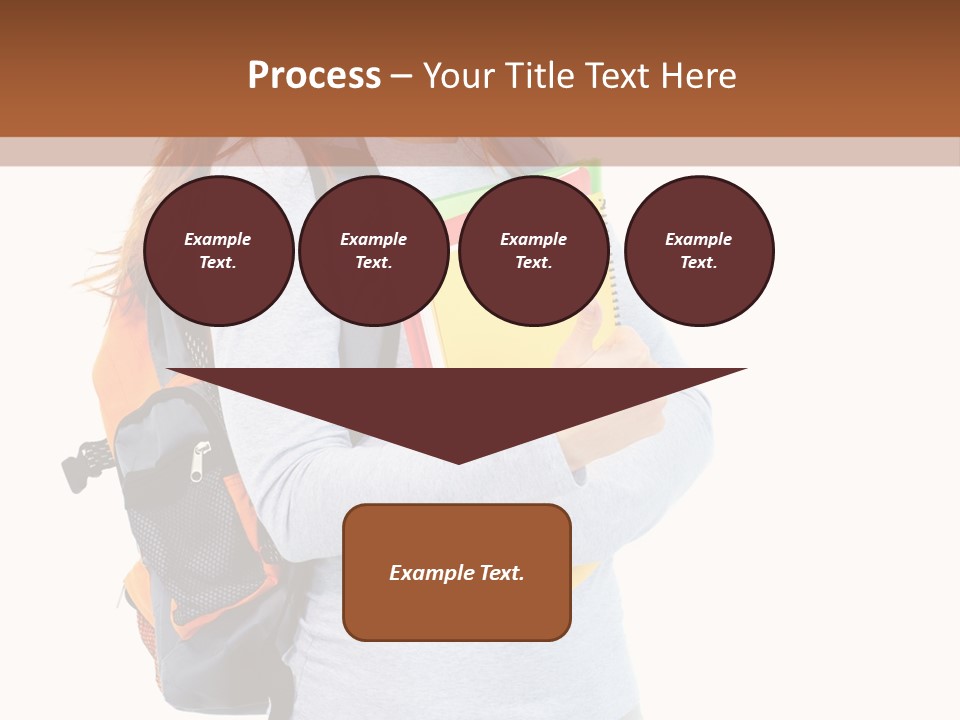 Teenager College Lady PowerPoint Template