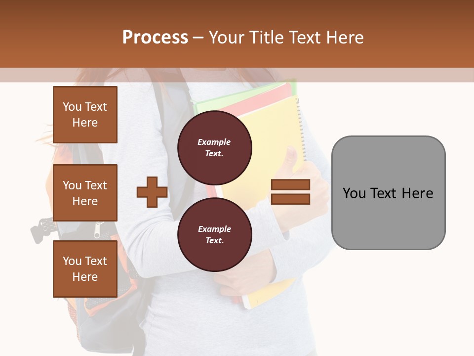 Teenager College Lady PowerPoint Template